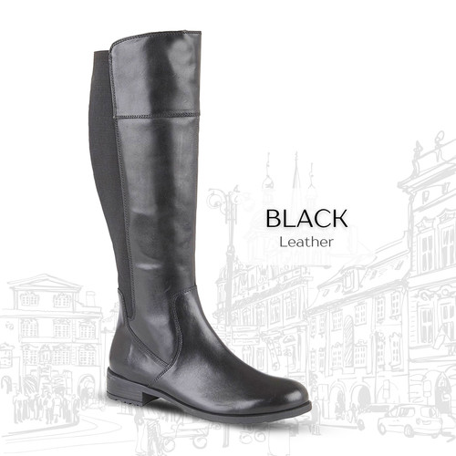 Ladies knee high boots leather - ladies,