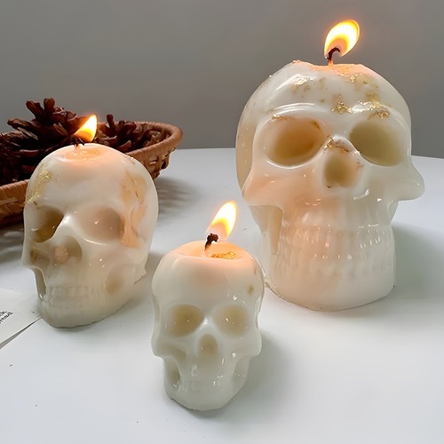 Skull silicone candle - 3d, mold