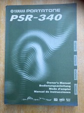 Yamaha Portatone PSR-340 psr340 Paperback Full Owners Manual Keyboard book