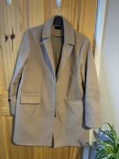 Camel  Buttoned Coat Size 12 