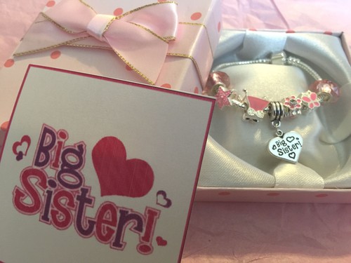 Girls big sister charm