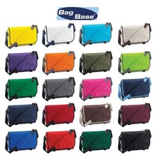 Bag Base Retro Messenger Bag – 11L, Organiser, Adjustable Strap, Work, School