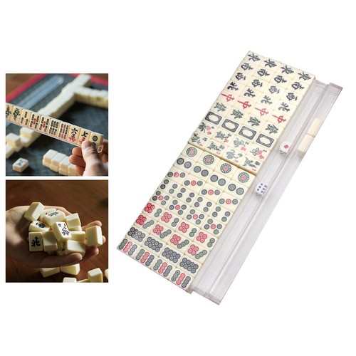 Mini mahjong set table - table, game