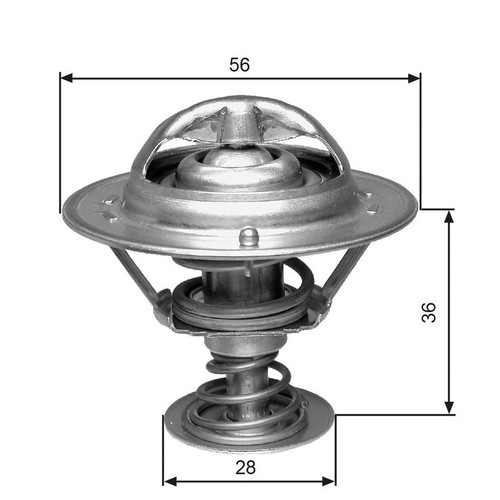 Gates thermostat coolant fits - thermostat,coolant,