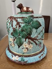 Large Majolica Cheese Dome
