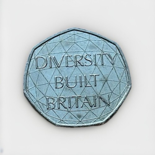 Diversity built britain 50p - built,