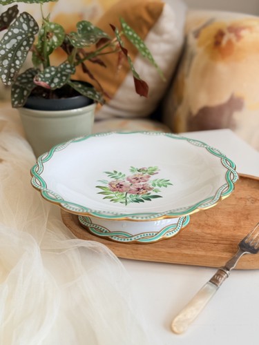 Antique minton jewelled rim - jewelled,
