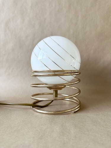 Vintage spiral coil table lamp - spiral,
