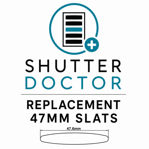 47mm replacement shutter slats - 47mm,