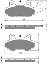 Goldfren AD088, FA165/2, FA215/2 Disc Pads (Pair)
