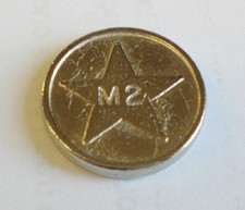 Sunbed tokens silver - m2,