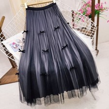Tulle Midi with Bows Womens