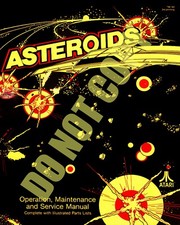 1979 Atari ASTEROIDS Game Operation Maintenance Service Manual Cover 8x10 Photo