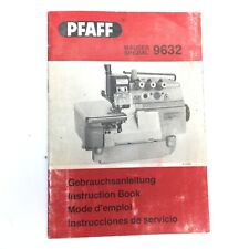 PFAFF 9632 Overlocker Industrial Sewing Machine Instruction Manual