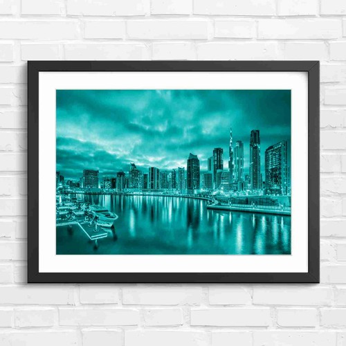 Dubai marina sunset skyline - marina,