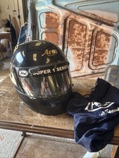 Genuine Arai helmet RV Vintage 1985 80s Rare Black collectable XL 61-62cm