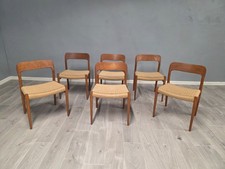 set of 6 Danish Teak