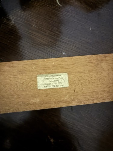 Vintage wooden brass cribbage - brass,