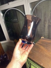 Swedish Art Glass Vase Blue & Amethyst Purple Two Tone Stunning Condition