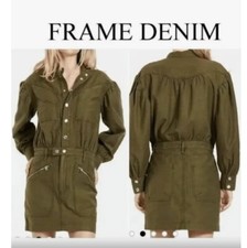 FRAME Cargo Moto Mini Dress
