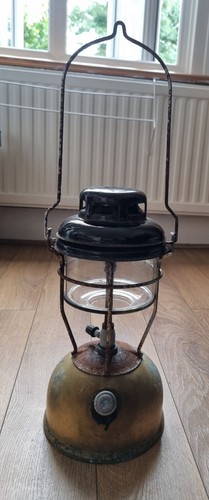 Vintage oil lamp with pyrex - lamp,