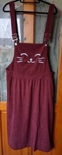 Bloomchic Burgundy Pinafore Dress Size 22-24 BNWT Plus Size New with Tags Ladies