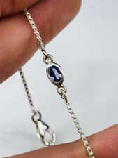 Gemporia small silver bracelet with tanzanite never worn