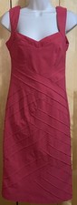 STAR Julian Macdonald Red / Pink  Bodycon Dress - Size 12 *See Desc*