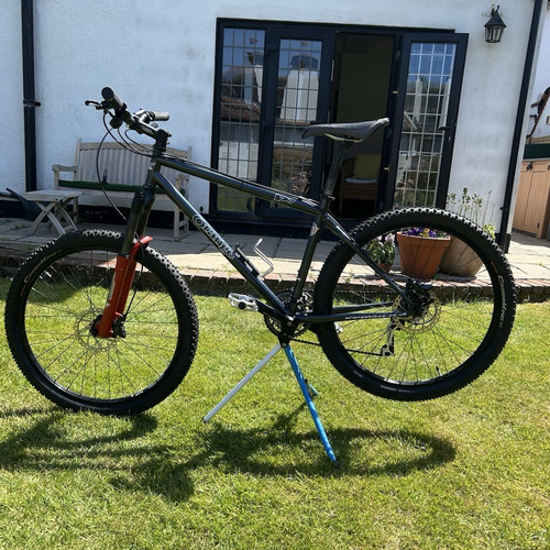 Orange 26in mountain bike - mountain,