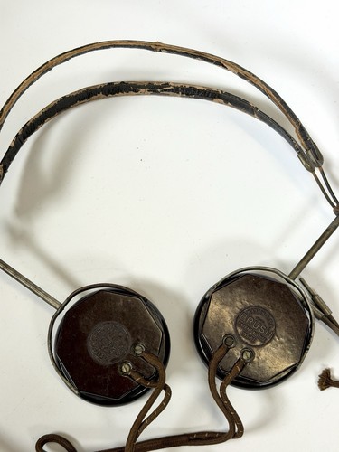 Brush crystal radio headphones - crystal,