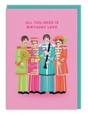 The beatles birthday card all - card,