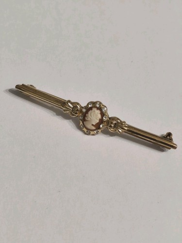 Vintage antique cameo bar - vintage,