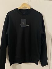 Fred Perry Jumper Black Medium Brand New With Tags
