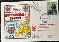 Signed 1978 Nottingham Forest European Cup Viv Anderson Bowyer FDC Autograph