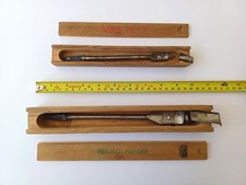 2x VINTAGE ANTIQUE RIDGWAY FIRMGRIP EXPANSIVE DRILL BITS IN ORIGINAL BOX