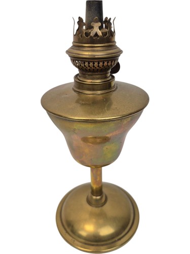 Vintage brass oil - vintage, lamp