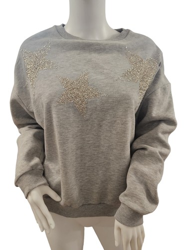 Woman grey star embellished - tu,