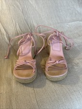 Faith Pale Pink Denim Platform