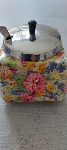 Vintage floral ceramic - vintage,