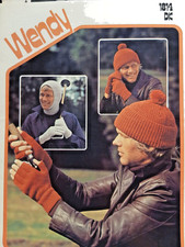 Vintage DK Knitting Pattern**Adult/Mens Balaclava, Hat & Gloves**WENDY 1814