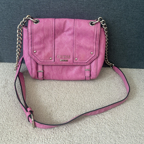 Guess pink croc embossed - guess,
