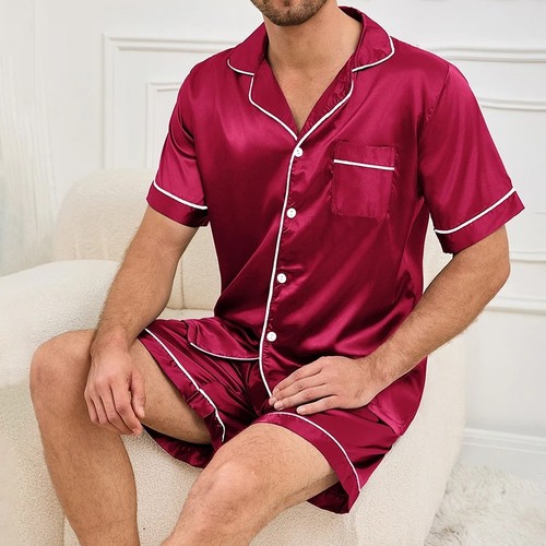 Mens silk satin - satin, pyjamas