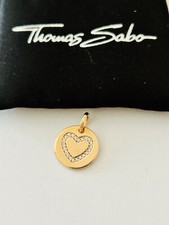 Thomas Sabo Sterling Silver Gold Plated Pendant Genuine, New In Package