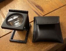 Magnifying Glass And Stand Stamps Jewellery Watch Loupe Linen Material Coins Fun