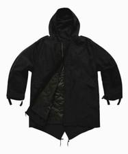 M51 Vintage Retro Fishtail Parka With Quilted Liner Sizes XS-3XL Black 