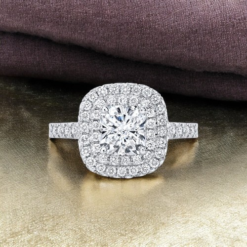 Platinum diamond ring - platinum,