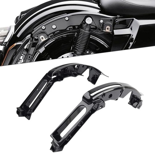 Black rear fender support - black,