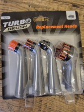 JML Turbo Brush Sonic Scrubber Replacement Brush Heads – 4 Pack – Genuine Fit