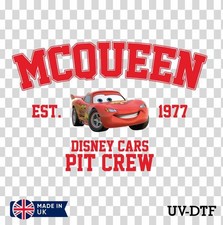 Lightning McQueen Car UV DTF