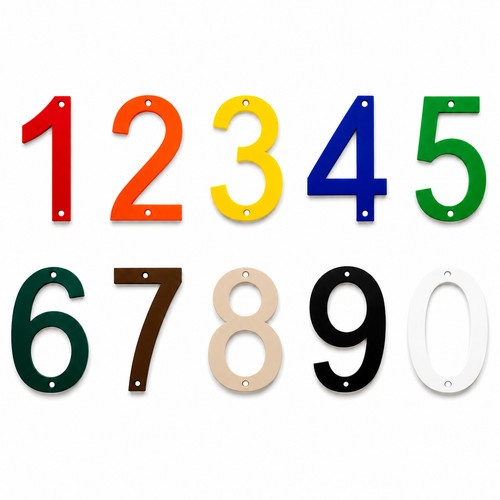 House numbers front door - numbers,